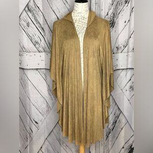 Marigold LA Microfiber Hooded Kimono Style Jacket OS